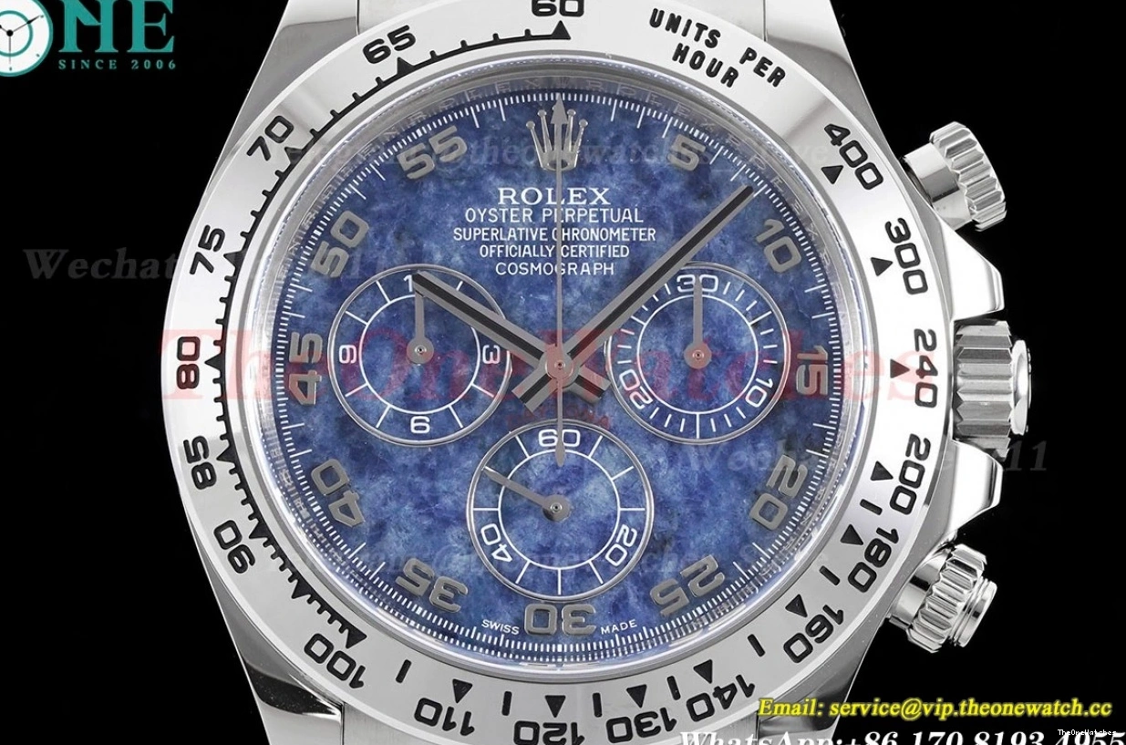 Daytona DD4130 40mm Chalcedony Blue Dial Clean RU SS 116519 0317